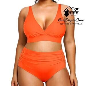 Yonique High Waist Bikini Swimsuit Size 18W
